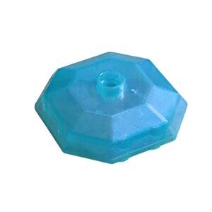 LEGO Octagonal Rock Lower Part Satin Trans Light Blue‎ Opalescence 80337 6376542